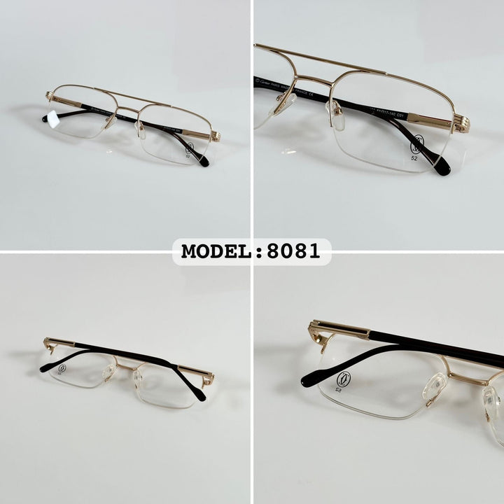 Cartierr 8081 Gold Frames