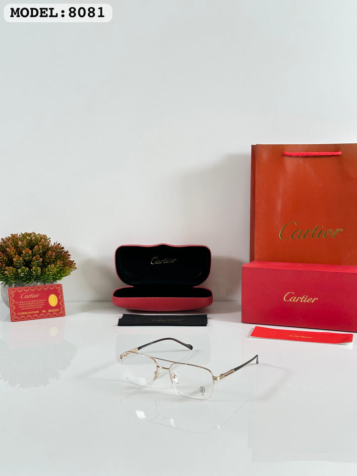 Cartierr 8081 Gold Frames