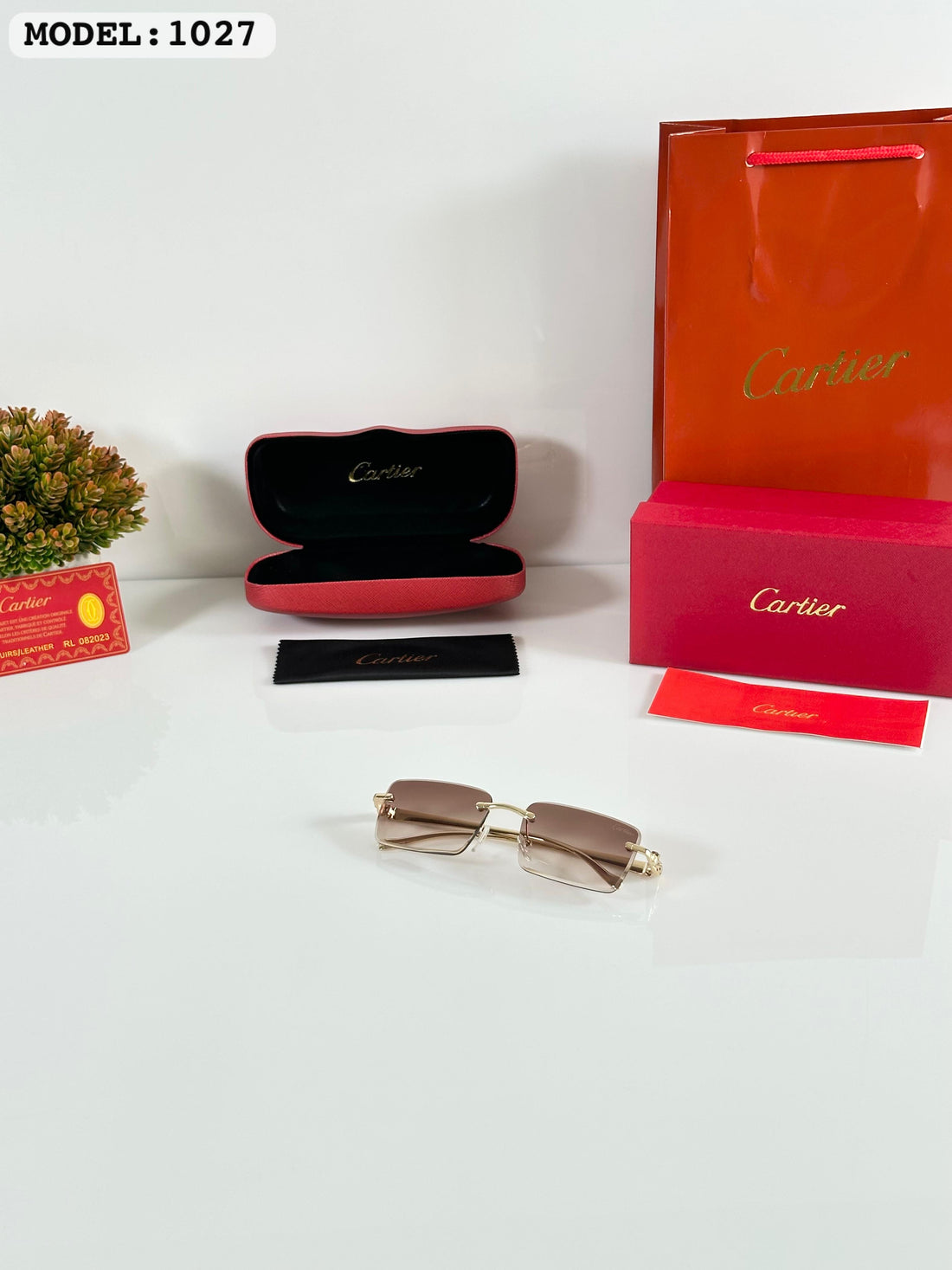 Cartierr 1027 Gold/Brown